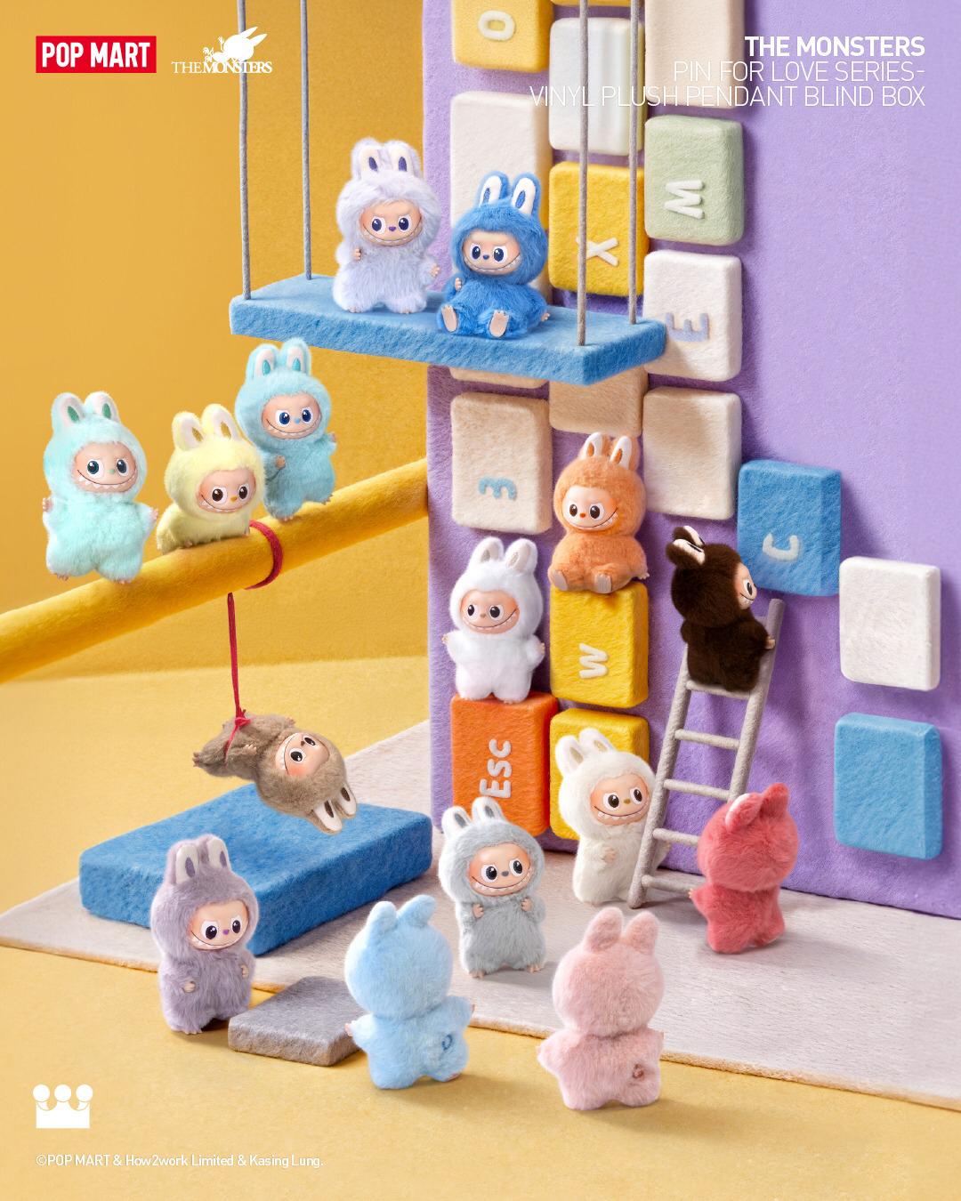 現貨🌸 THE MONSTERS心底密碼系列-搪膠毛絨掛飾盲盒4.0 | 落單後約5-7個工作天寄出