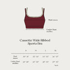 15/9截🌸🇹🇭The Flos Club Cassette Wide Ribbed Sports Bra (Cranberry) 新款新色 | 預訂約3-4星期