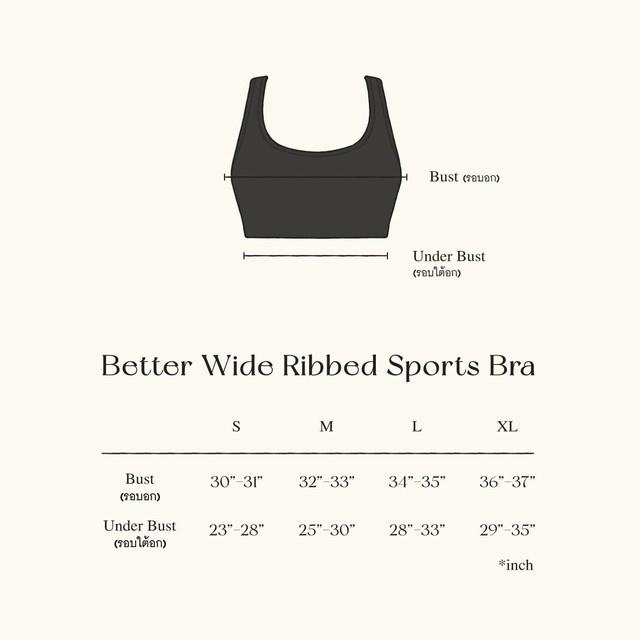 售完即止🌸🇹🇭The Flos Club Better Wide Ribbed Sports Bra | 預訂約3-4星期