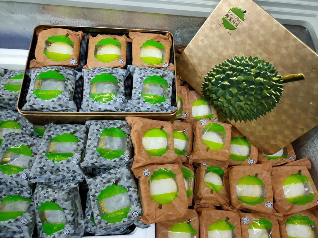 現貨🌸榴槤冰皮月餅•榴槤鮮生❤️ | 落單後約3-5個工作天寄出[限順豐冷凍運輸,運費到付]