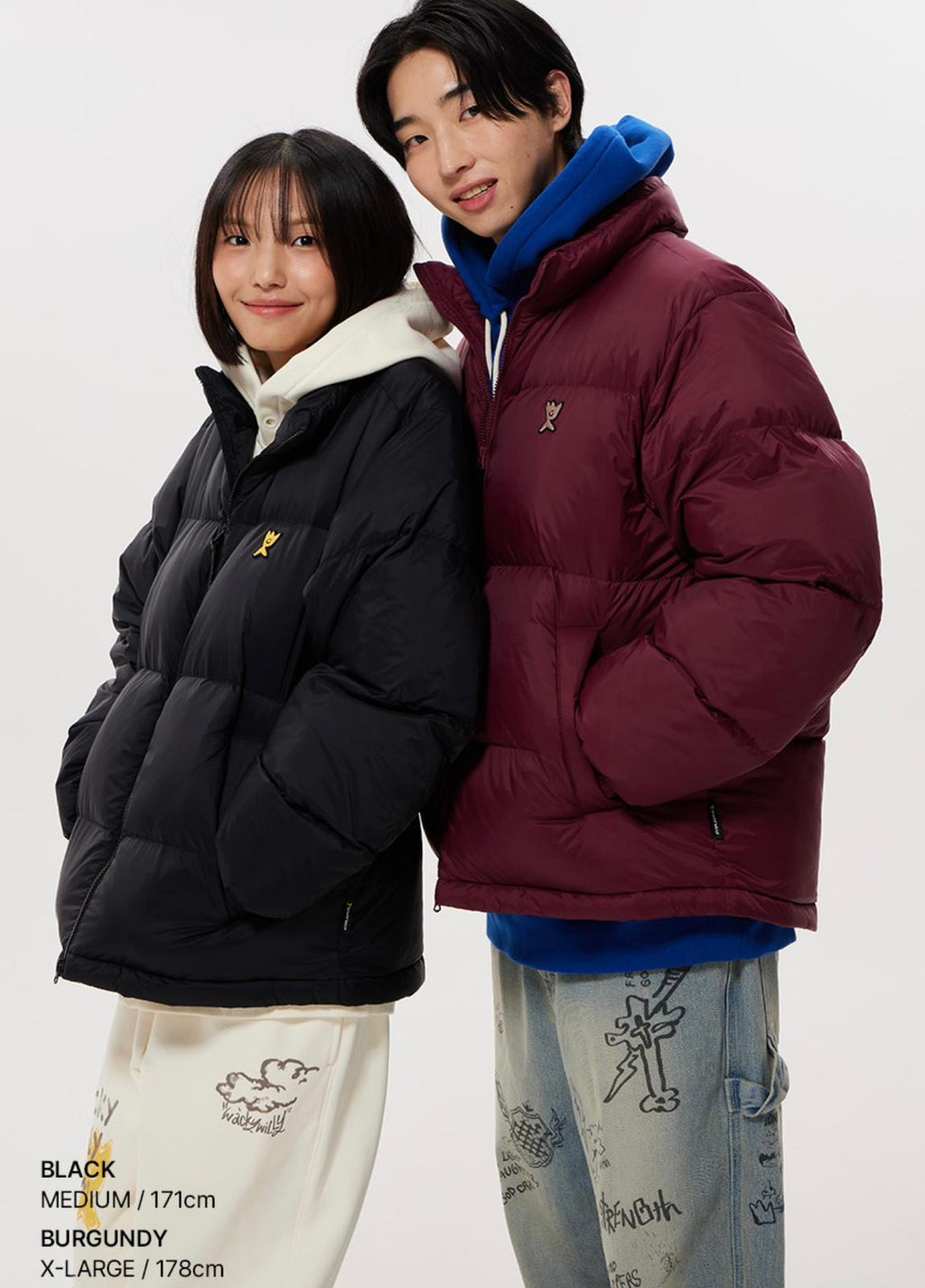 30/9截🌸韓國爆紅品牌🔥小火人🔥Wacky Willy 韓國專門店/免稅店 2025年新款 WACKY WILLY DUCK DOWN 超級特價呀😂厚身短款💕男女同款💕| 預訂約3-4星期(自行備註顏色及尺寸)