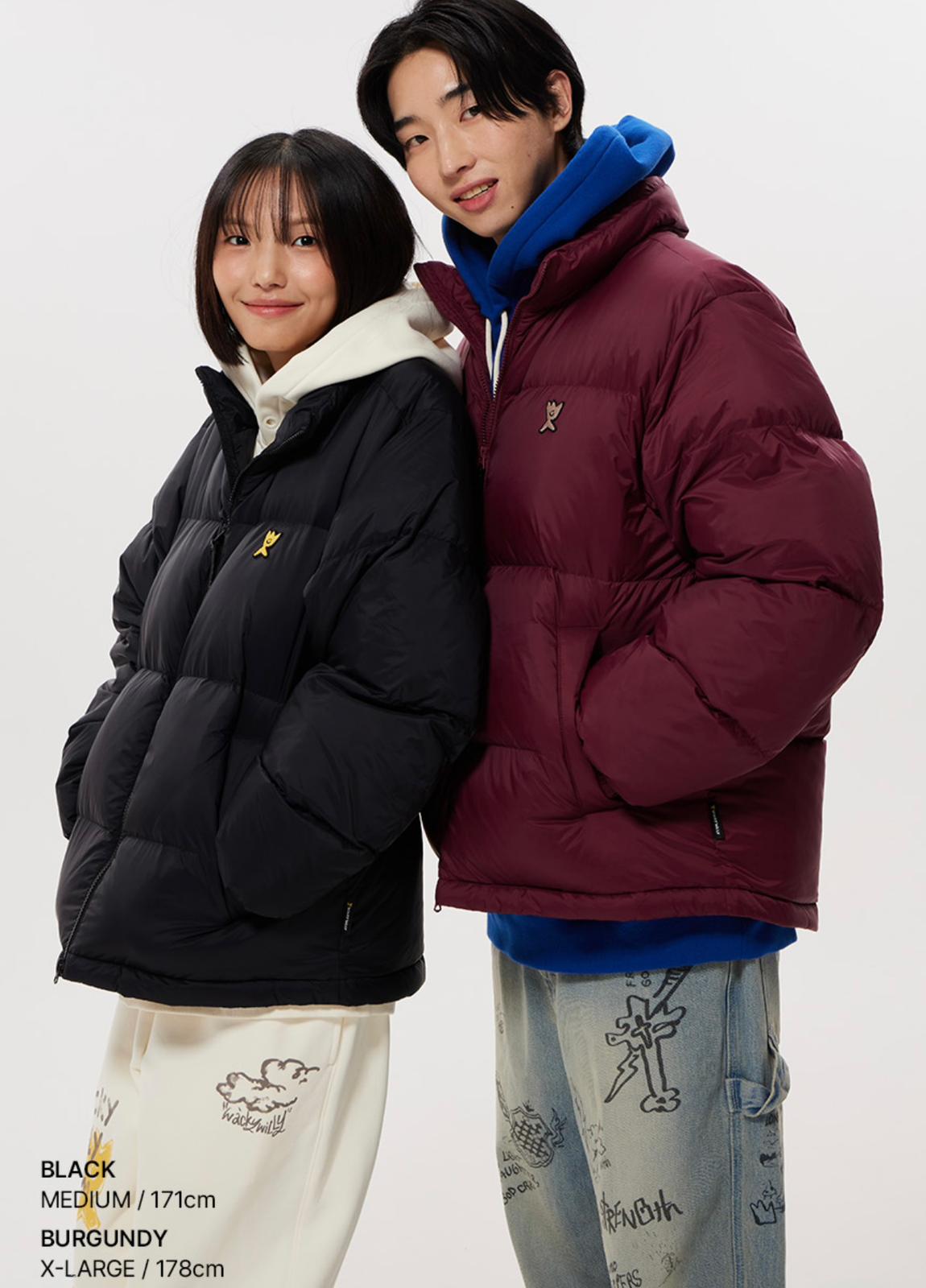 30/9截🌸韓國爆紅品牌🔥小火人🔥Wacky Willy 韓國專門店/免稅店 2025年新款 WACKY WILLY DUCK DOWN 超級特價呀😂厚身短款💕男女同款💕| 預訂約3-4星期(自行備註顏色及尺寸)