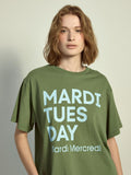 20/10截，長期訂貨🌸Mardi Mercredi 韓國專門店/免稅店 2025年最新款Tee 折扣優惠💕Mardi Mercredi TSHIRT DU MARDI_OLIVE SKY | 預訂約3-4星期 娉婷貿易公司 Exquisite Beauty Trading Company