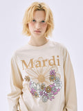 20/10截，長期訂貨🌸Mardi Mercredi 韓國專門店/免稅店 2025年最新款Tee 折扣優惠💕Mardi Mercredi [10/28 순차배송] TSHIRT LONG SLEEVE FLOWERMARDI JARDIN_BUTTER PEANUT | 預訂約3-4星期 娉婷貿易公司 Exquisite Beauty Trading Company