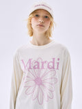 20/10截，長期訂貨🌸Mardi Mercredi 韓國專門店/免稅店 2025年最新款Tee 折扣優惠💕新上市🆕薄長袖😍Mardi Mercredi TSHIRT LONG SLEEVE FLOWERMARDI_CREAM PINKLAVENDER | 預訂約3-4星期 娉婷貿易公司 Exquisite Beauty Trading Company