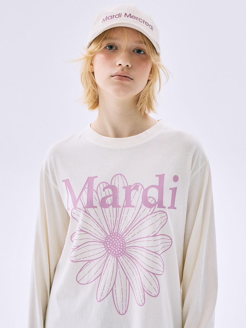 TSHIRT FLOWERMARDI_CREAM PINKLAVENDER main image 0