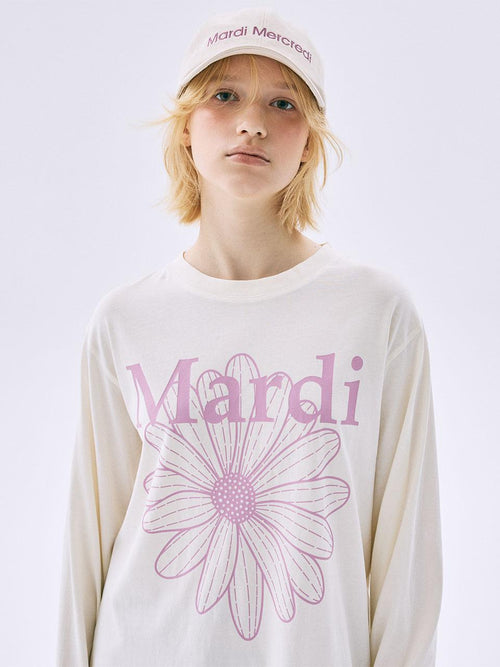 20/10截，長期訂貨🌸Mardi Mercredi 韓國專門店/免稅店 2025年最新款Tee 折扣優惠💕新上市🆕薄長袖😍Mardi Mercredi TSHIRT LONG SLEEVE FLOWERMARDI_CREAM PINKLAVENDER | 預訂約3-4星期 娉婷貿易公司 Exquisite Beauty Trading Company