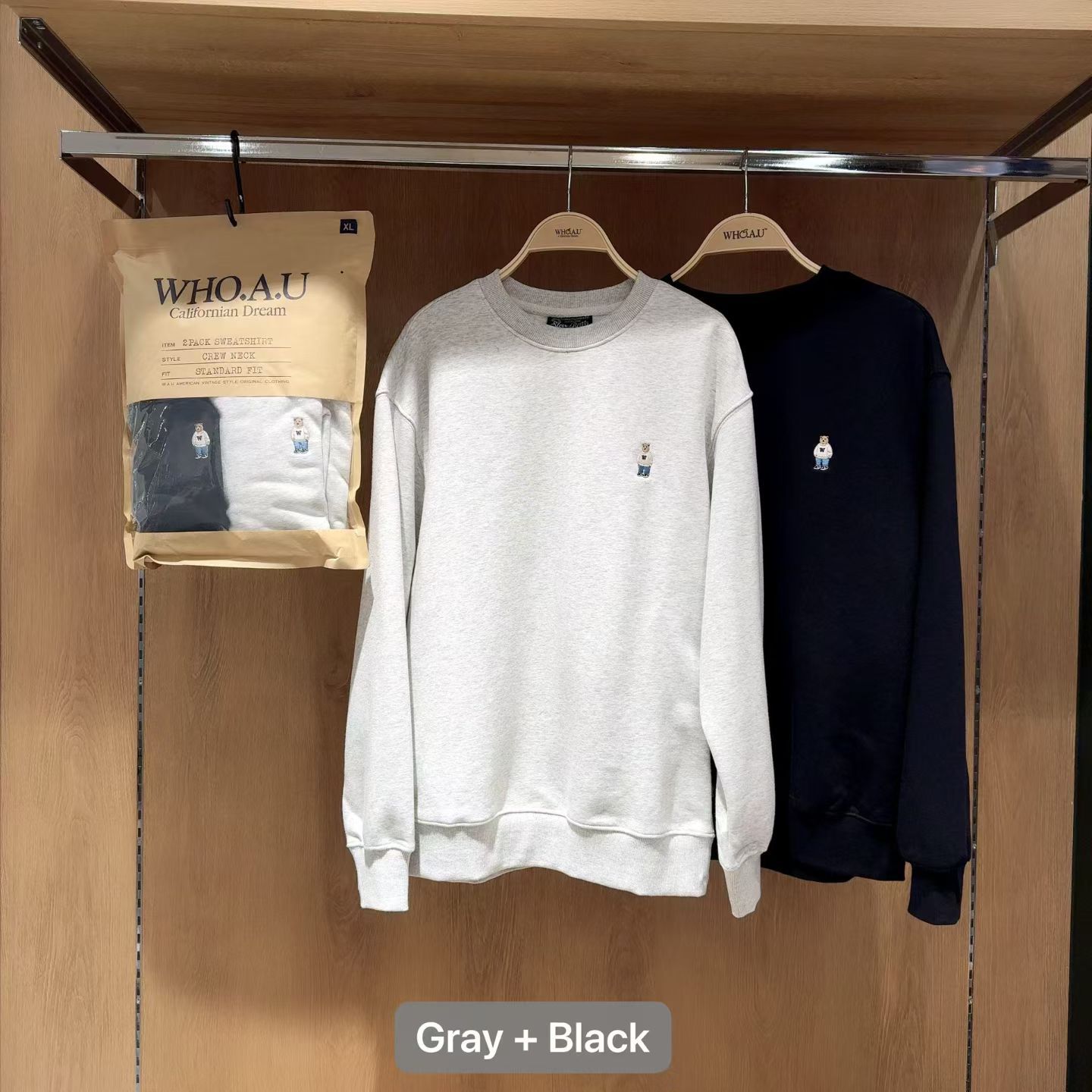 10月21日2300截🌸❤️Who a u 10月團❤️上團爆單款,一套兩件好抵買,男女同款 Who a u # WH1234 | 預訂約11月初至中