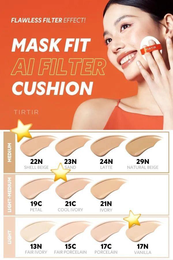現貨🌸日本版TIRTIR Mask Fit AI Filter Cushion Foundation 美肌濾鏡柔焦氣墊粉底連盒 SPF30 | 落單後約5-7個工作天寄出