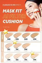 現貨🌸日本版TIRTIR Mask Fit AI Filter Cushion Foundation 美肌濾鏡柔焦氣墊粉底連盒 SPF30 | 落單後約5-7個工作天寄出