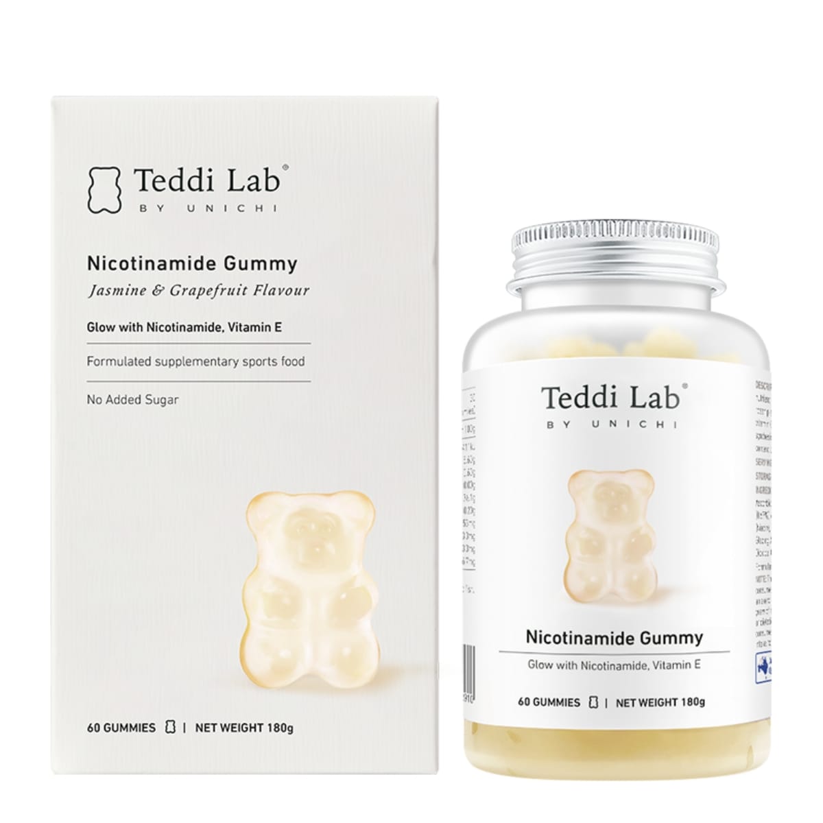 供應商現貨🌸🤍Unichi煙酰胺美白小熊軟糖 60粒 | 預訂 逢星期一，三返倉執貨 其後約3-5個工作天寄出