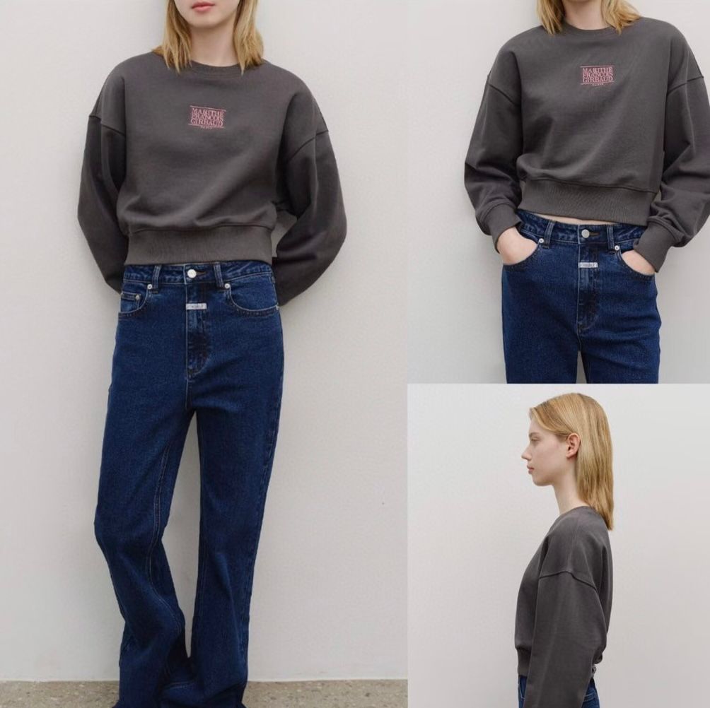 30/10/2025截🌸MARITHE FRANCOIS GIRBAUD 韓國專門店/免稅店 2025年秋冬 最新款衛衣外套系列 折扣優惠‼️W CLASSIC 大細 LOGO CROP SWEATSHIRT‼️新款靚靚女裝衛衣‼️ | 預訂約3-4星期