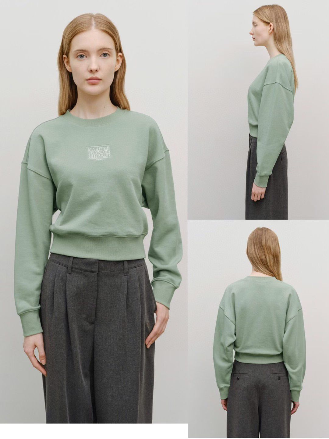 30/10/2025截🌸MARITHE FRANCOIS GIRBAUD 韓國專門店/免稅店 2025年秋冬 最新款衛衣外套系列 折扣優惠‼️W CLASSIC 大細 LOGO CROP SWEATSHIRT‼️新款靚靚女裝衛衣‼️ | 預訂約3-4星期