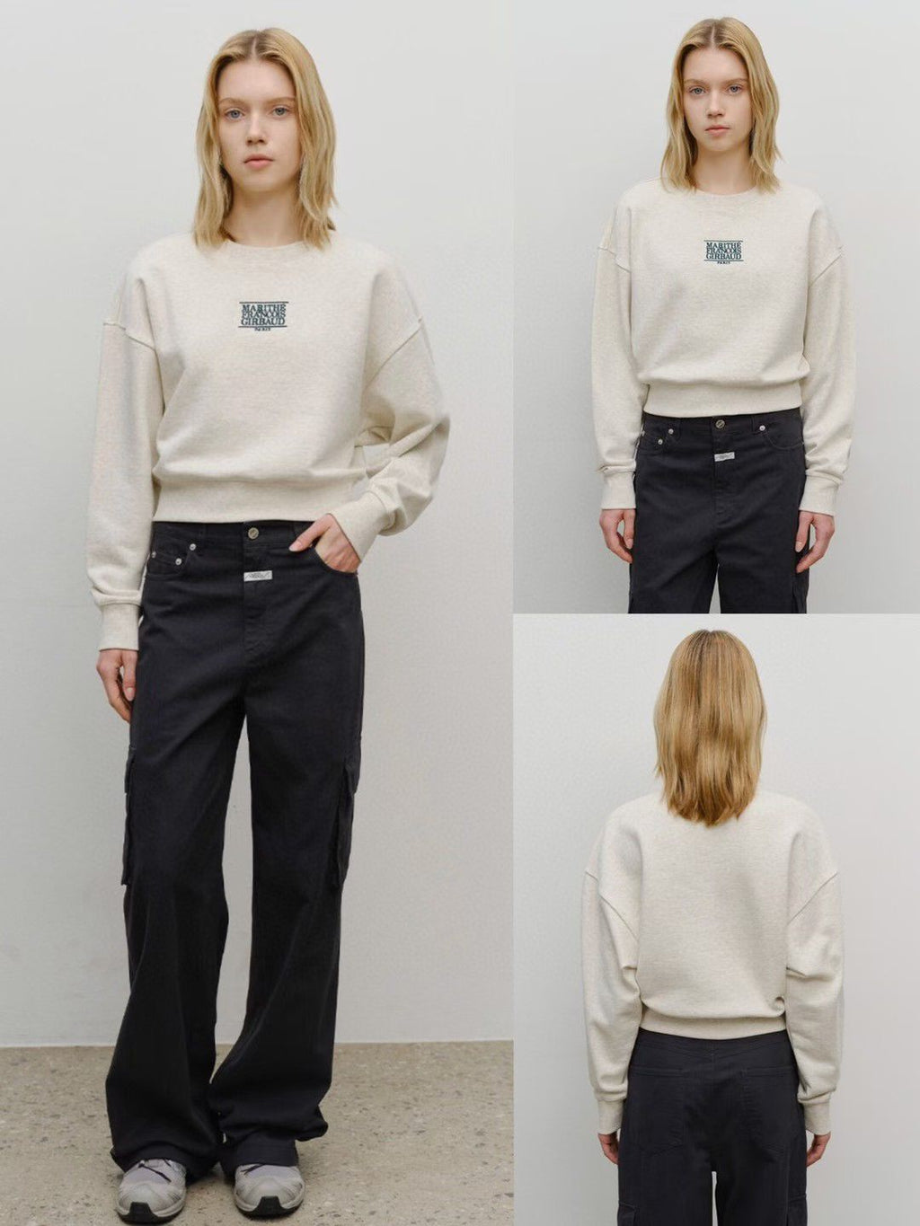 30/10/2025截🌸MARITHE FRANCOIS GIRBAUD 韓國專門店/免稅店 2025年秋冬 最新款衛衣外套系列 折扣優惠‼️W CLASSIC 大細 LOGO CROP SWEATSHIRT‼️新款靚靚女裝衛衣‼️ | 預訂約3-4星期