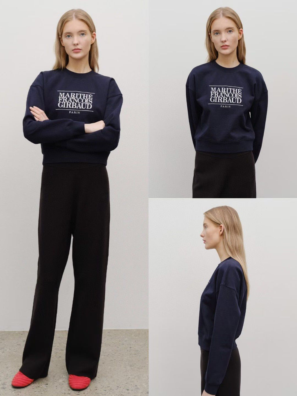 30/10/2025截🌸MARITHE FRANCOIS GIRBAUD 韓國專門店/免稅店 2025年秋冬 最新款衛衣外套系列 折扣優惠‼️W CLASSIC 大細 LOGO CROP SWEATSHIRT‼️新款靚靚女裝衛衣‼️ | 預訂約3-4星期