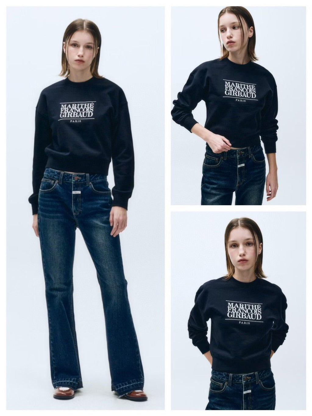 30/10/2025截🌸MARITHE FRANCOIS GIRBAUD 韓國專門店/免稅店 2025年秋冬 最新款衛衣外套系列 折扣優惠‼️W CLASSIC 大細 LOGO CROP SWEATSHIRT‼️新款靚靚女裝衛衣‼️ | 預訂約3-4星期