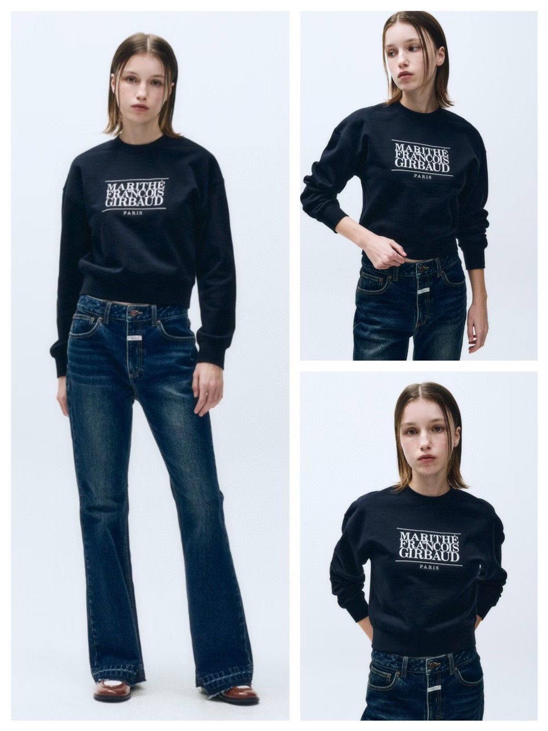 30/10/2025截🌸MARITHE FRANCOIS GIRBAUD 韓國專門店/免稅店 2025年秋冬 最新款衛衣外套系列 折扣優惠‼️W CLASSIC 大細 LOGO CROP SWEATSHIRT‼️新款靚靚女裝衛衣‼️ | 預訂約3-4星期
