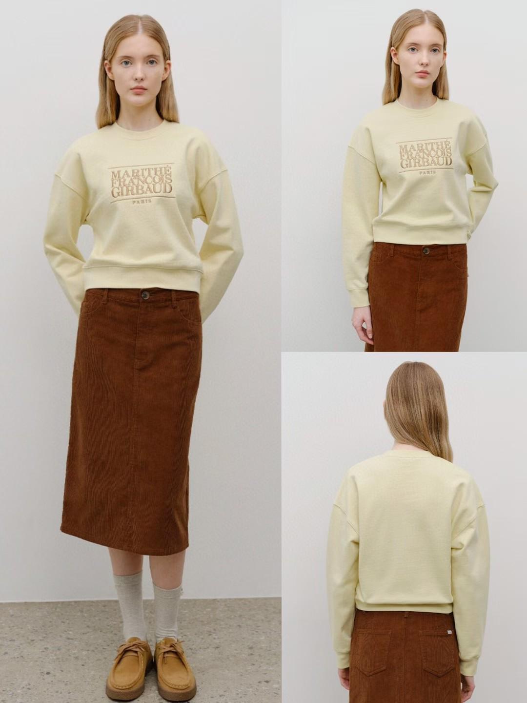 30/10/2025截🌸MARITHE FRANCOIS GIRBAUD 韓國專門店/免稅店 2025年秋冬 最新款衛衣外套系列 折扣優惠‼️W CLASSIC 大細 LOGO CROP SWEATSHIRT‼️新款靚靚女裝衛衣‼️ | 預訂約3-4星期