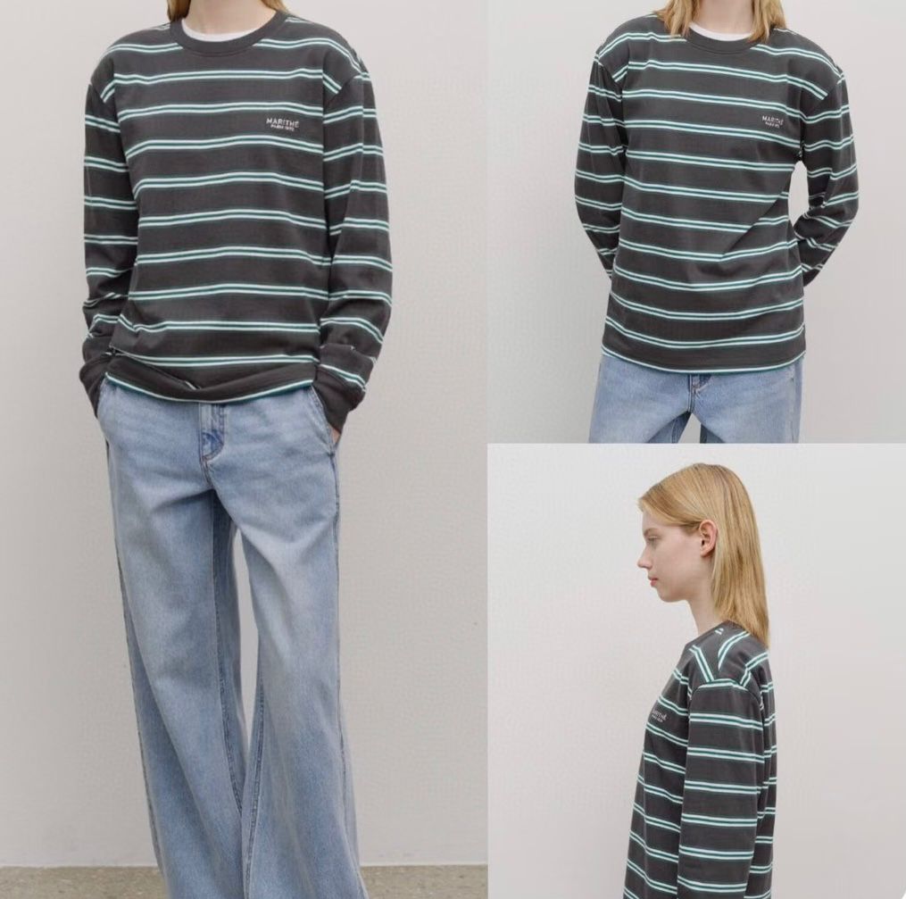 30/10/2025截🌸MARITHE FRANCOIS GIRBAUD 韓國專門店/免稅店 2025年秋冬 最新款衛衣外套系列 折扣優惠‼️ MULTI COLOR STRIPE LONG SLEEVE ‼️新款靚靚男女裝薄長袖Tee‼️ | 預訂約3-4星期