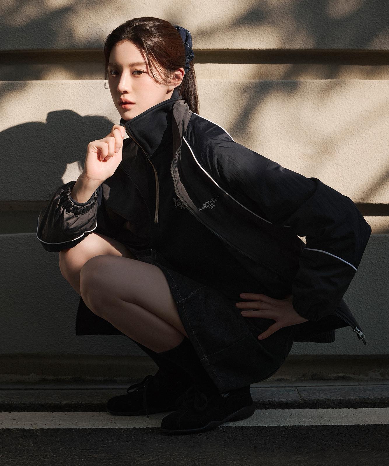 售完即止🌸🇰🇷Marithe COLOR-BLOCK HIGHNECK WINDBREAKER # MFG45FJK203 | 預訂約3-4星期