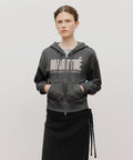 售完即止🌸🇰🇷Marithe W LACE APPLIQUE CROP HOODIE ZIPUP | 預訂約3-4星期 娉婷貿易公司 Exquisite Beauty Trading Company