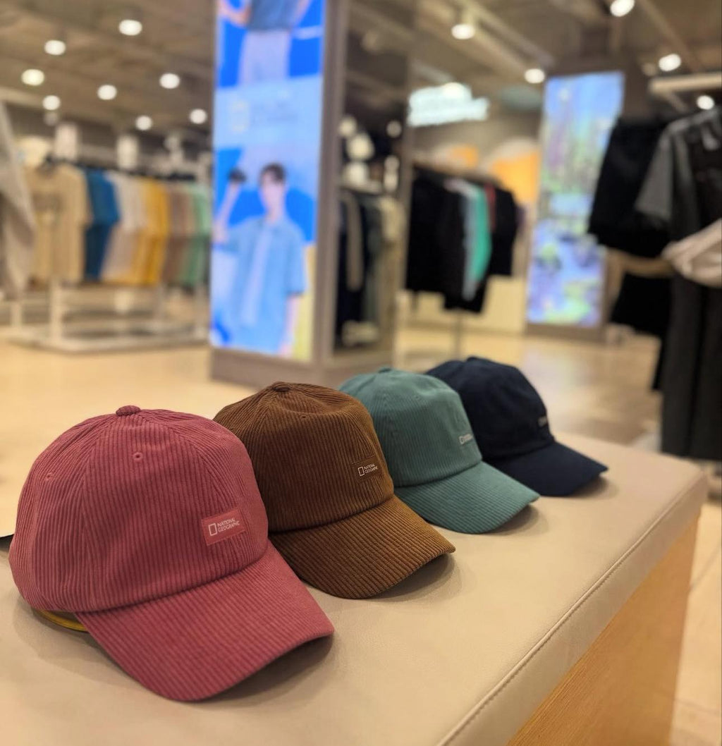 售完即止🌸🇰🇷National Geographic 燈芯絨Cap | 預訂約3-4星期