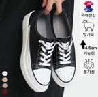 25/10/2025截🌸10月限時特價👟韓國東大門自家品牌MOLY SNEAKERS👟韓國🇰🇷牛皮+羊皮高跟輕便韓國鞋 | 預訂約3-4星期(自行備註尺寸)