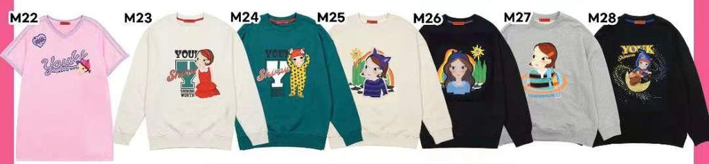 30/10截🌸‼️數量有限‼️售完即止‼️YOUKSHIMWON 陸心媛專門店/免稅店‼️YOUKSHIMWON 陸心媛10月半價款又嚟啦‼️ 最抵買系列🈹💕2025年最新款長袖衛衣💕M22-M28 | 預訂約3-4星期