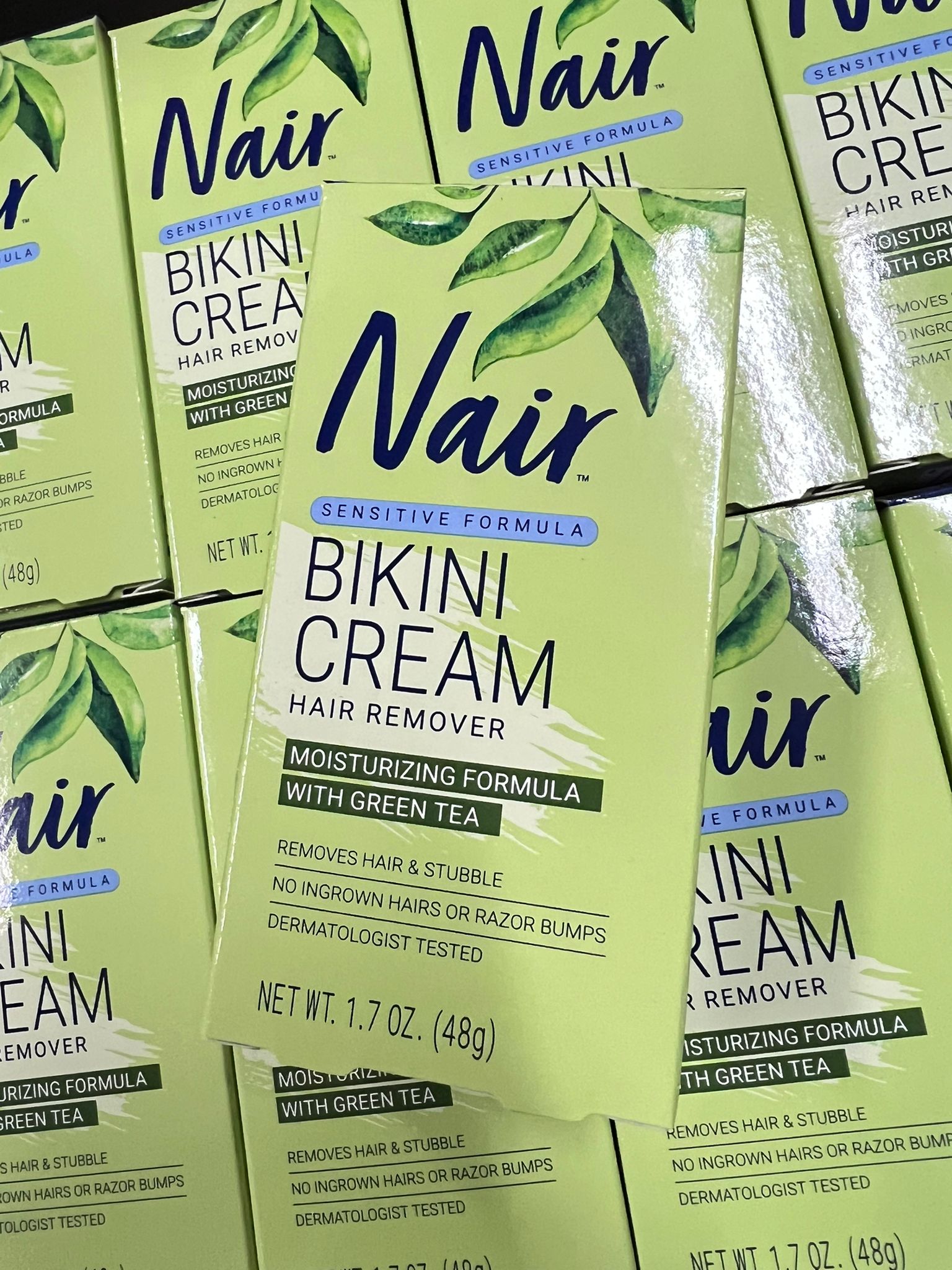 現貨🌸NAIR 嬌嫩 比基尼部位 含綠茶敏感配方 脫毛膏 (48g) | 落單後約3-5個工作天寄出
