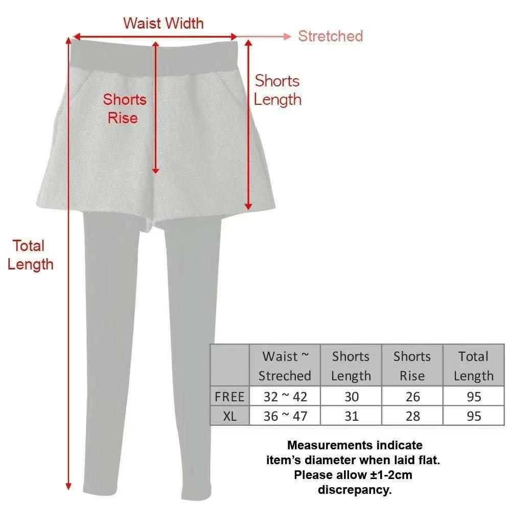 31/10截🌸🆕 New arrivals✨🇰🇷韓國東大門韓國衫 ✨2025年秋冬新款Great fit & quality guaranteed‼️NUSJ3418 헤링본반바지 레깅스 假兩件短褲leggings | 預訂約3-4星期