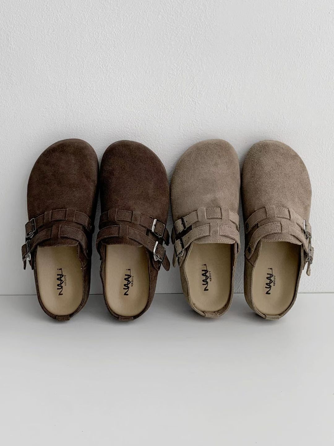 31/10截🌸👟韓國東大門自家品牌Naali Seoul 👟韓國🇰🇷 牛皮輕便韓國半拖鞋 | 預訂約3-4星期