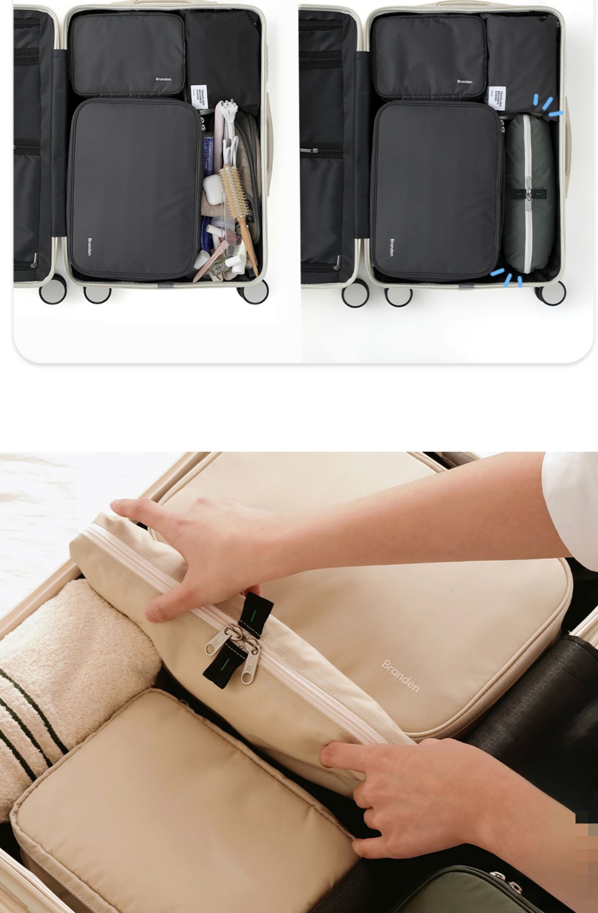 15/11截🌸🔥韓國超受歡迎Branden旅行包系列 😍Branden專門店🇰🇷半半多用途袋 | 預訂約3-4星期