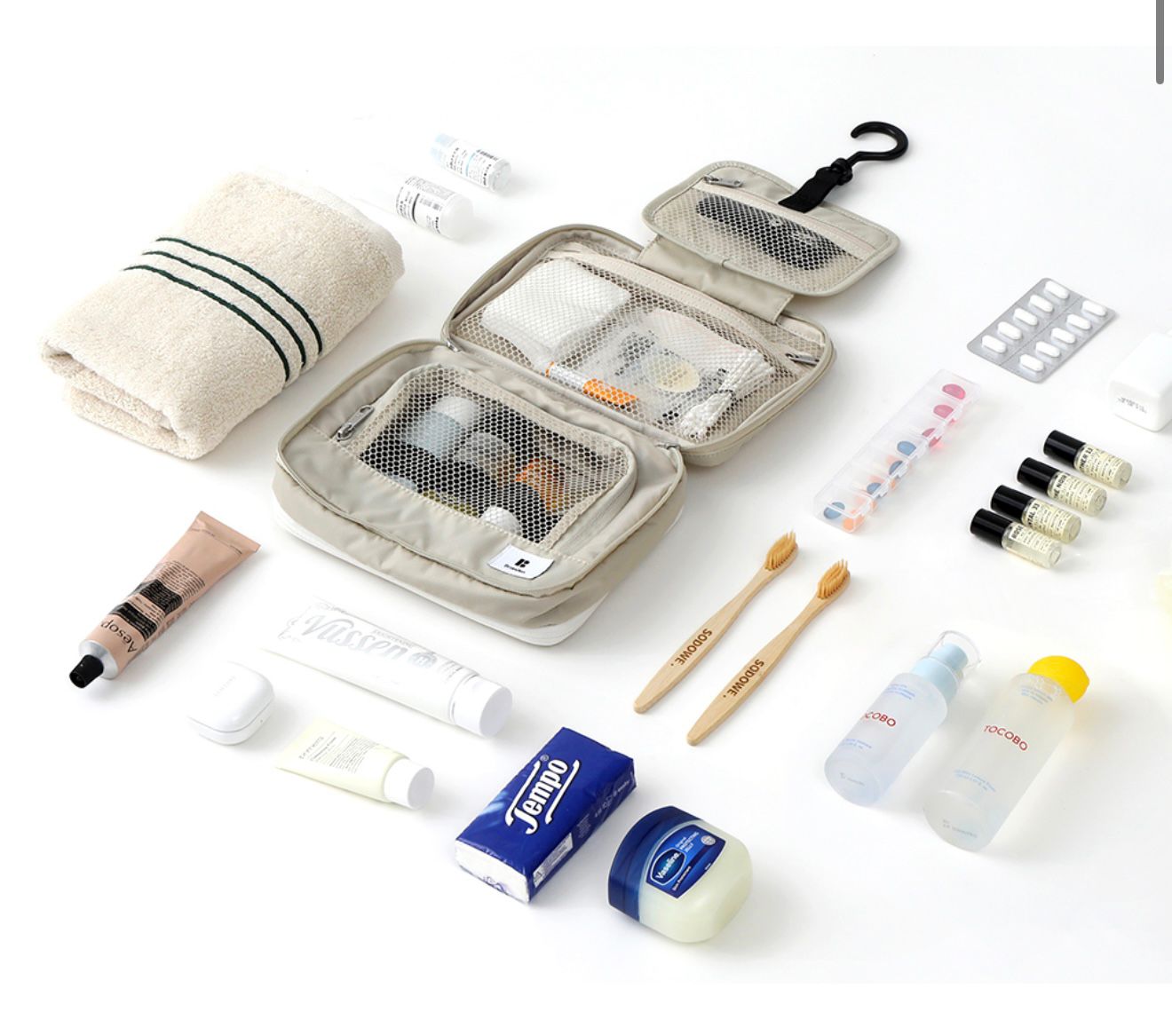 15/11截🌸🔥韓國超受歡迎Branden旅行包系列 😍Branden專門店🇰🇷擴充套件型Hanging Washbag | 預訂約3-4星期