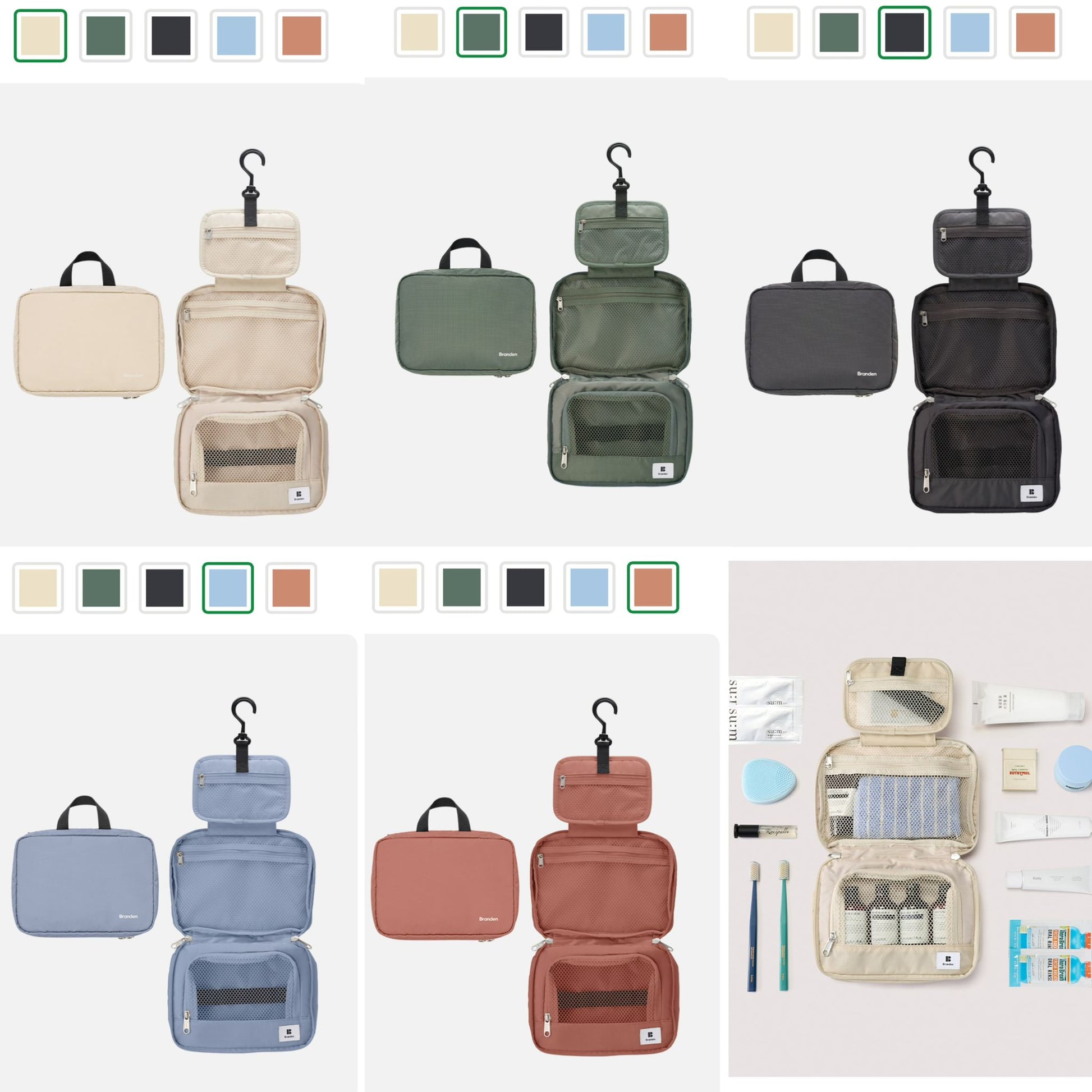 15/11截🌸🔥韓國超受歡迎Branden旅行包系列 😍Branden專門店🇰🇷擴充套件型Hanging Washbag | 預訂約3-4星期