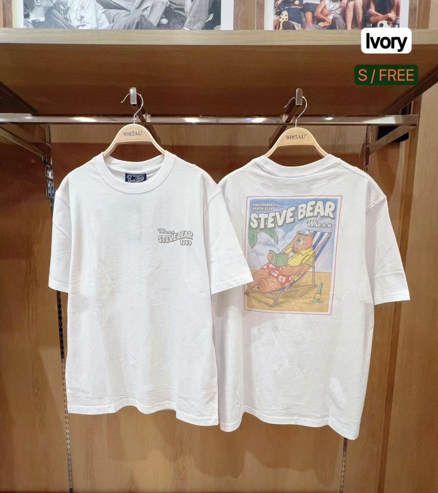 30/10截 售完即止🌸🈹韓國免稅店 出清特價🈹🈹數量有限 售完即止🈹🍊Who A U Hand-Drawn Steve T-shirt | 預訂約3-4星期