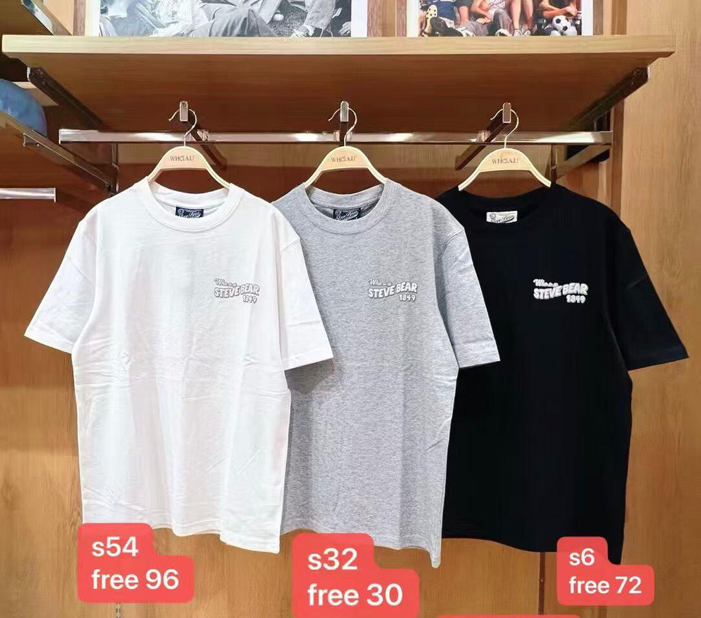 30/10截 售完即止🌸🈹韓國免稅店 出清特價🈹🈹數量有限 售完即止🈹🍊Who A U Hand-Drawn Steve T-shirt | 預訂約3-4星期