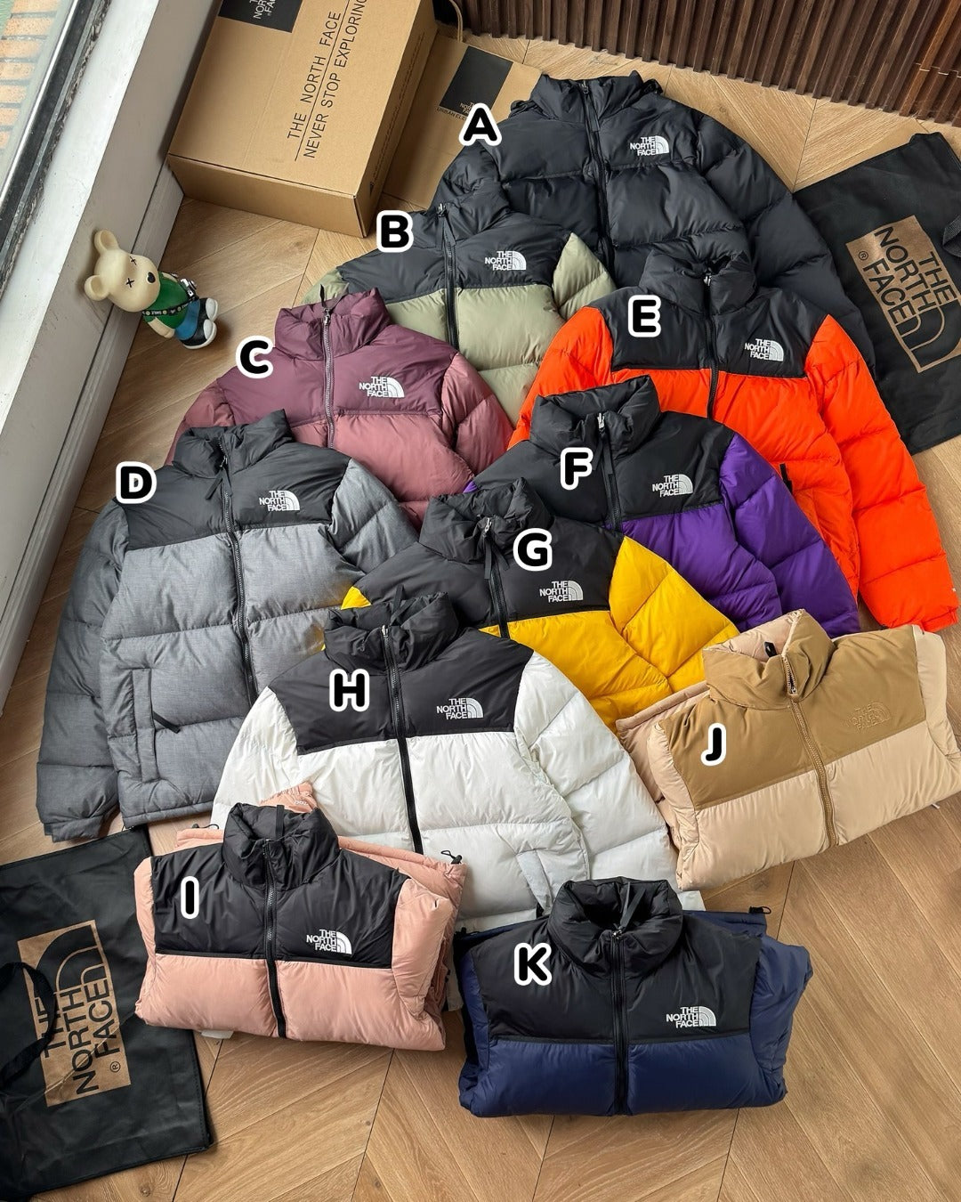 11月7日截🌸The North Face 經典拼色立領羽絨外套 | 預訂約12月中至尾