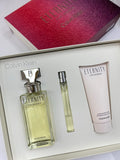 供應商現貨🌸免稅正品 Calvin Klein Eternity For Women Eau De Parfum CK永恆女士淡香精航空版 3件套(淡香精100ml+身體乳100ml+便攜裝10ml噴頭款) 🌟24年版 | 預訂 逢星期一，三返倉執貨 其後約3-5個工作天寄出 娉婷貿易公司 Exquisite Beauty Trading Company