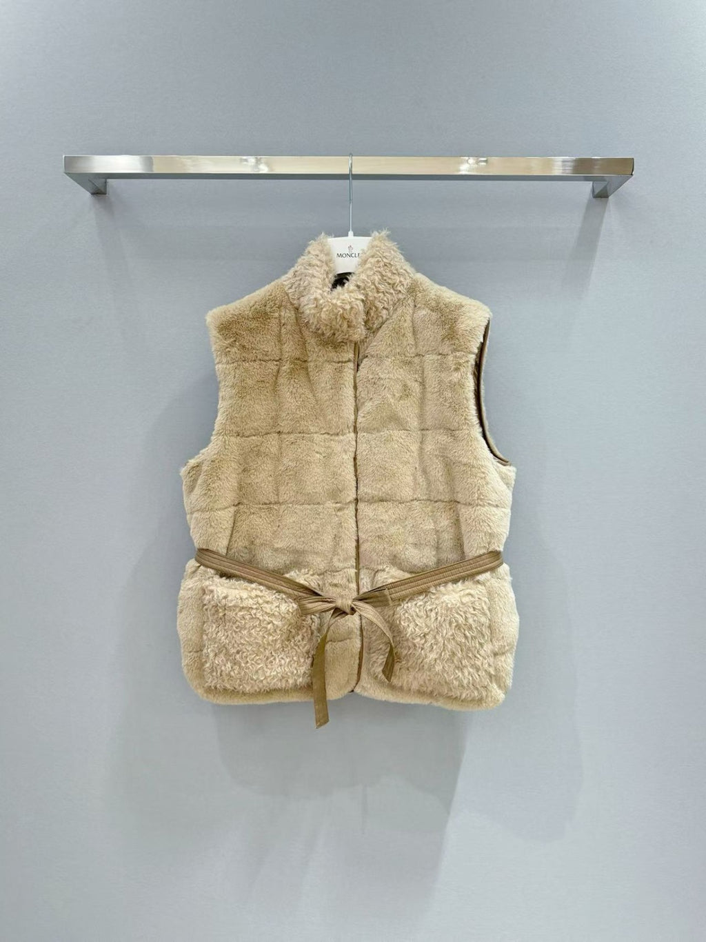 🌸Moncler Joui 人造毛皮泰迪熊羽絨背心 | 預訂約4-5星期