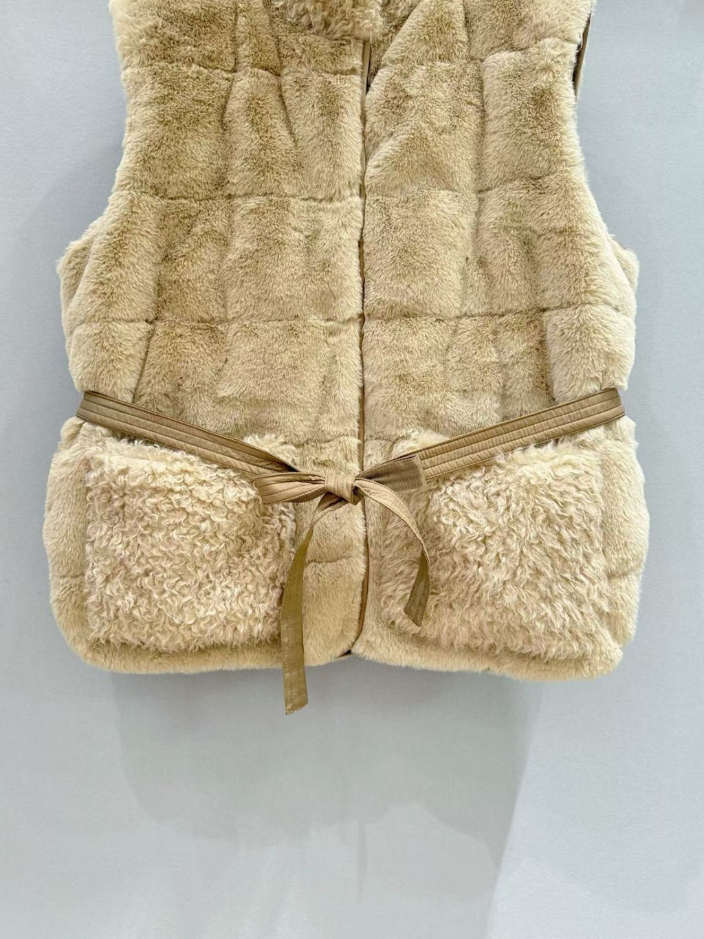 🌸Moncler Joui 人造毛皮泰迪熊羽絨背心 | 預訂約4-5星期