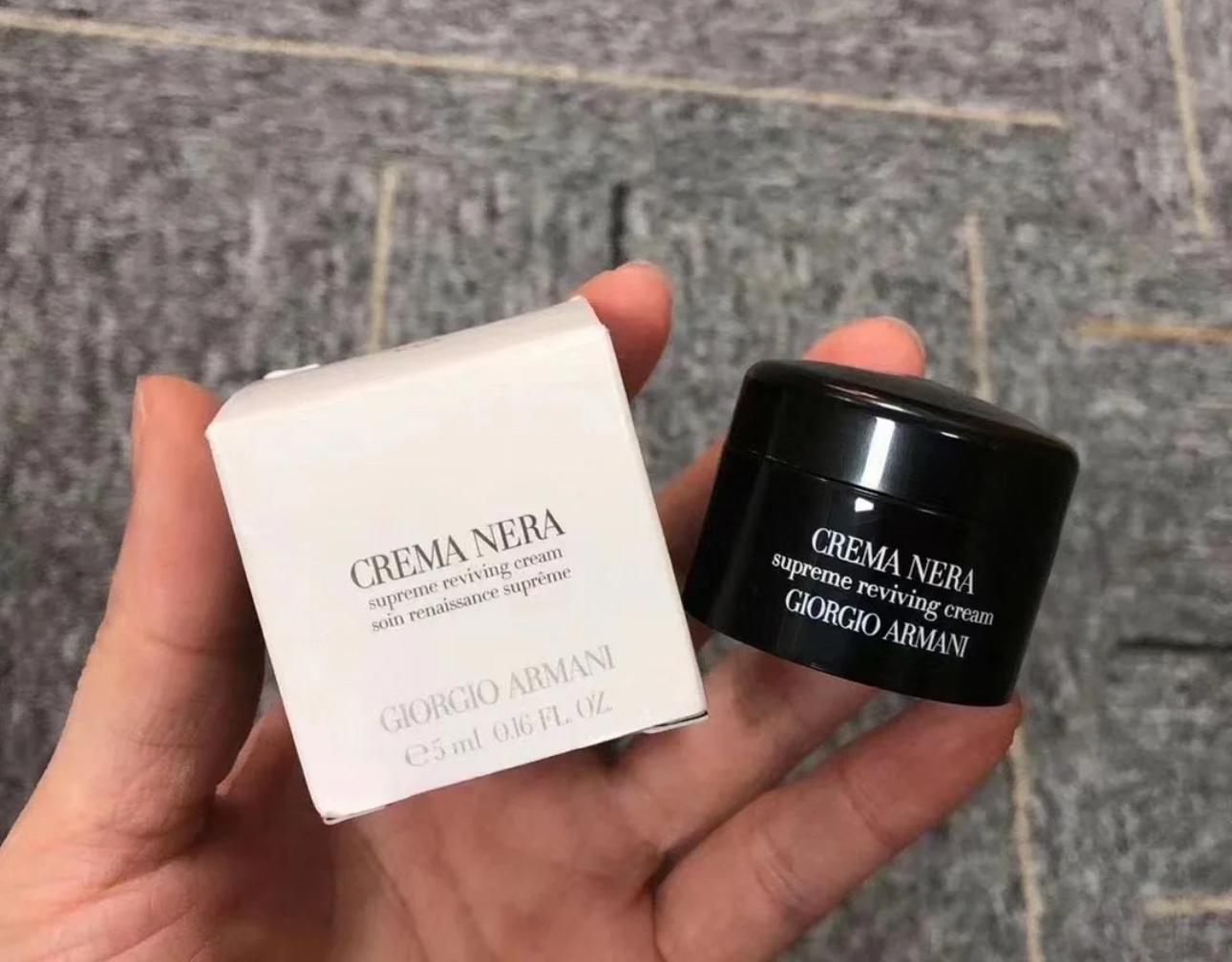 現貨🌸免稅正品 Armani 阿瑪尼黑曜石面霜5ml小樣*5 滋潤型 | 落單後約3-5個工作天寄出