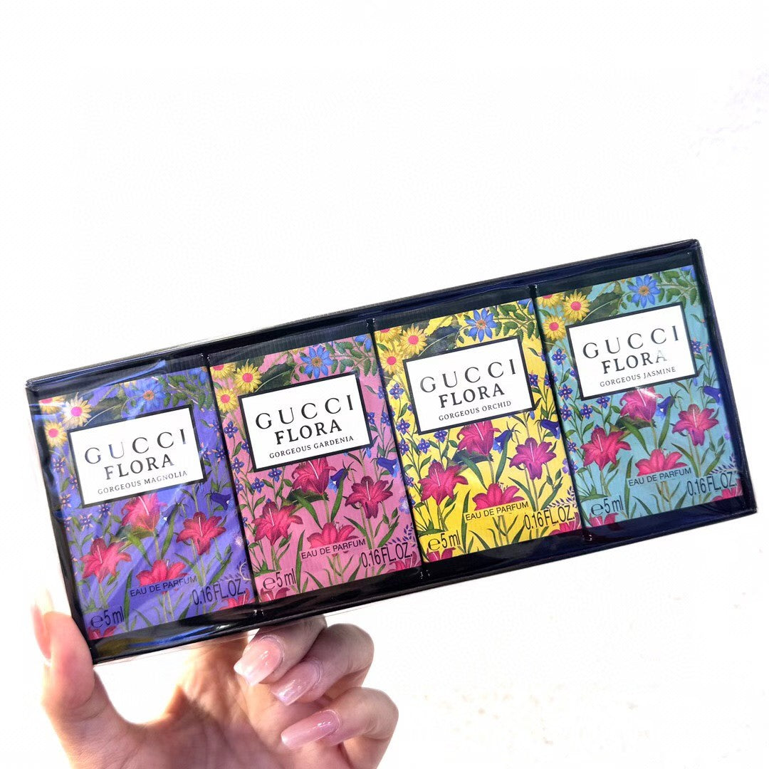 供應商現貨🌸免稅正品 Gucci古馳綺夢迷你香水四件套（無噴頭） | 預訂 逢星期一，三返倉執貨 其後約3-5個工作天寄出