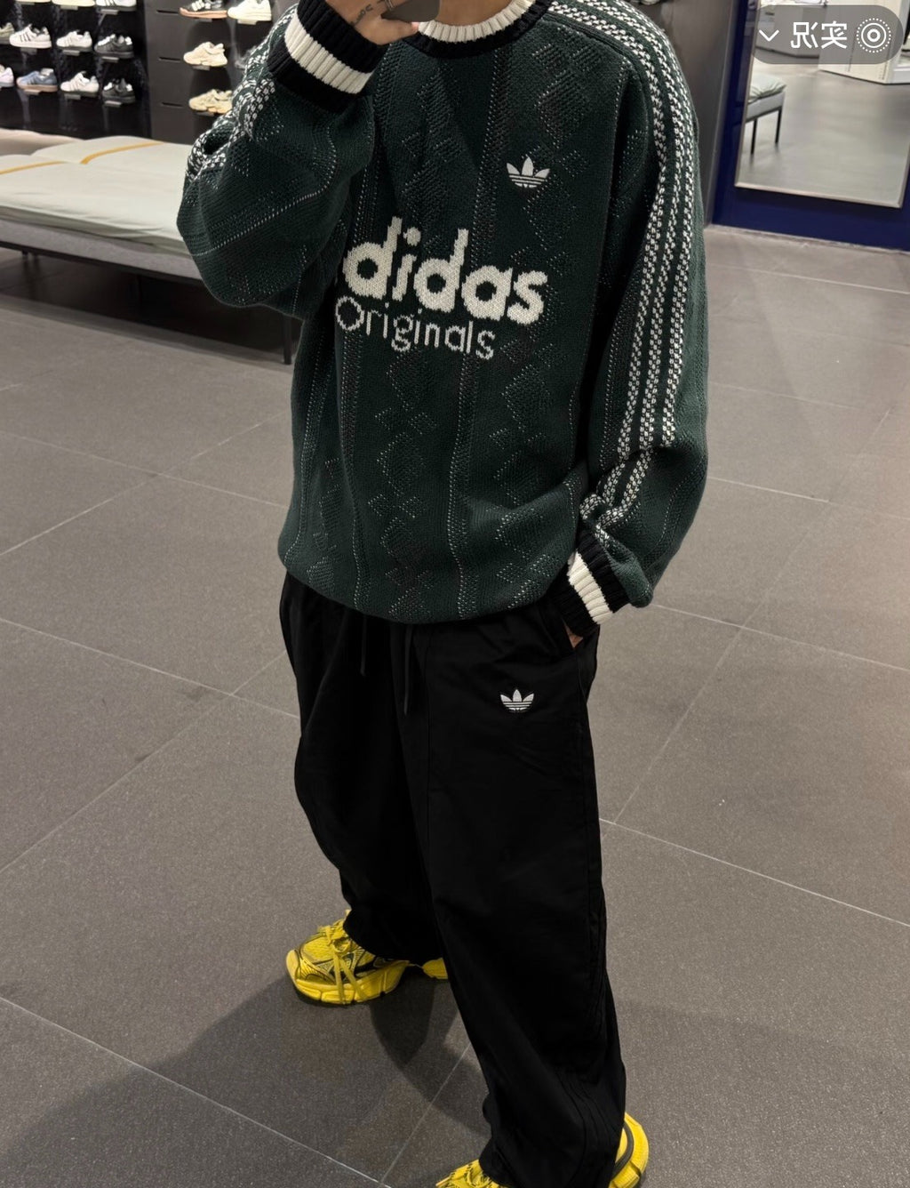 11月10日截🌸Adidas 復古提花羊毛針織冷衫 | 預訂約12月中至尾