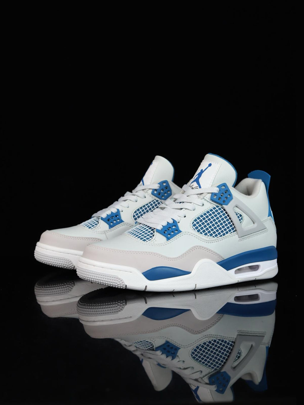 🌸Air Jordan AJ4 Retro# 白+藍 | 預訂約3-4星期(自行備註尺寸) 娉婷貿易公司 Exquisite Beauty Trading Company