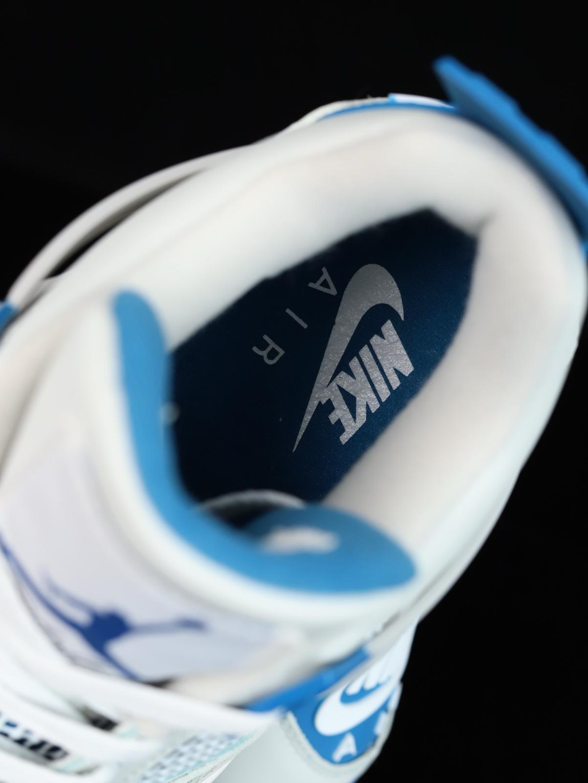 🌸Air Jordan AJ4 Retro# 白+藍 | 預訂約3-4星期(自行備註尺寸)