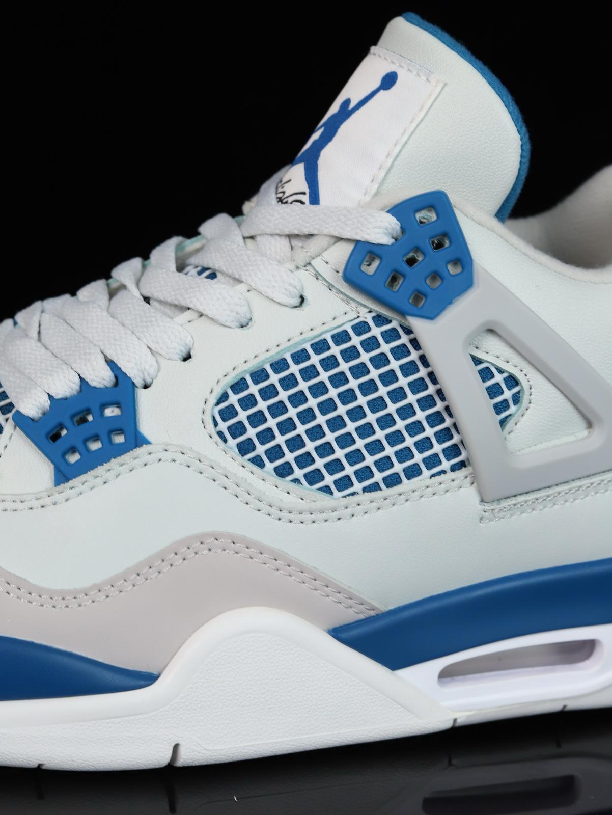 🌸Air Jordan AJ4 Retro# 白+藍 | 預訂約3-4星期(自行備註尺寸) 娉婷貿易公司 Exquisite Beauty Trading Company