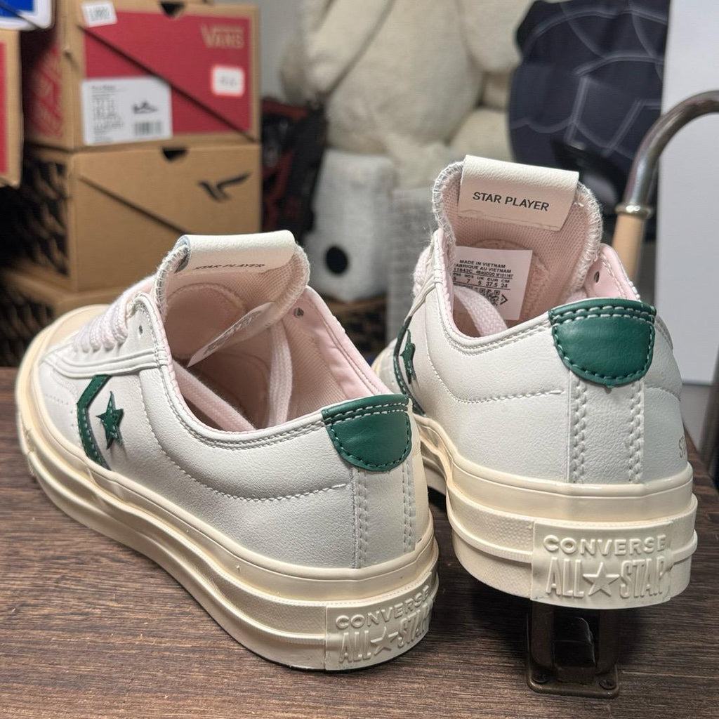 🌸Converse Star layer 白皮綠 | 預訂約3-4星期(自行備註尺寸) 娉婷貿易公司 Exquisite Beauty Trading Company
