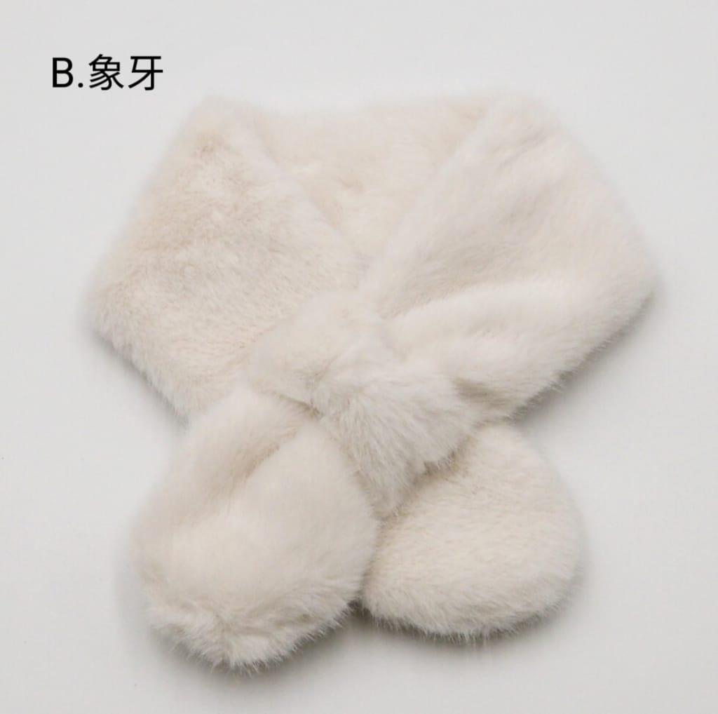 11月10日截🌸🇯🇵日本直送✈️🟡日本 新款 秋冬生態毛毛蝴蝶結頸巾🟡 | 預訂約12月初至中