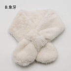 11月10日截🌸🇯🇵日本直送✈️🟡日本 新款 秋冬生態毛毛蝴蝶結頸巾🟡 | 預訂約12月初至中