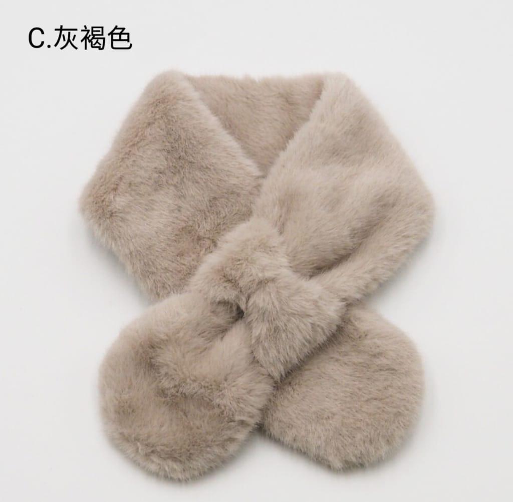 11月10日截🌸🇯🇵日本直送✈️🟡日本 新款 秋冬生態毛毛蝴蝶結頸巾🟡 | 預訂約12月初至中